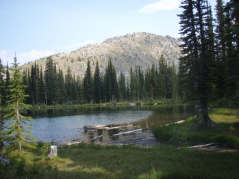 Headwater Alpine Lake in the Salmo Wilderness
